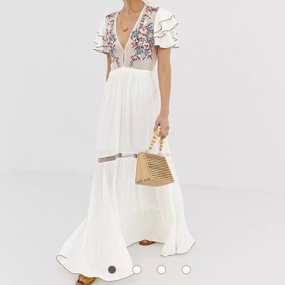 Cleobella Daphne Embroidered Midi Dress - Picture 1 of 15